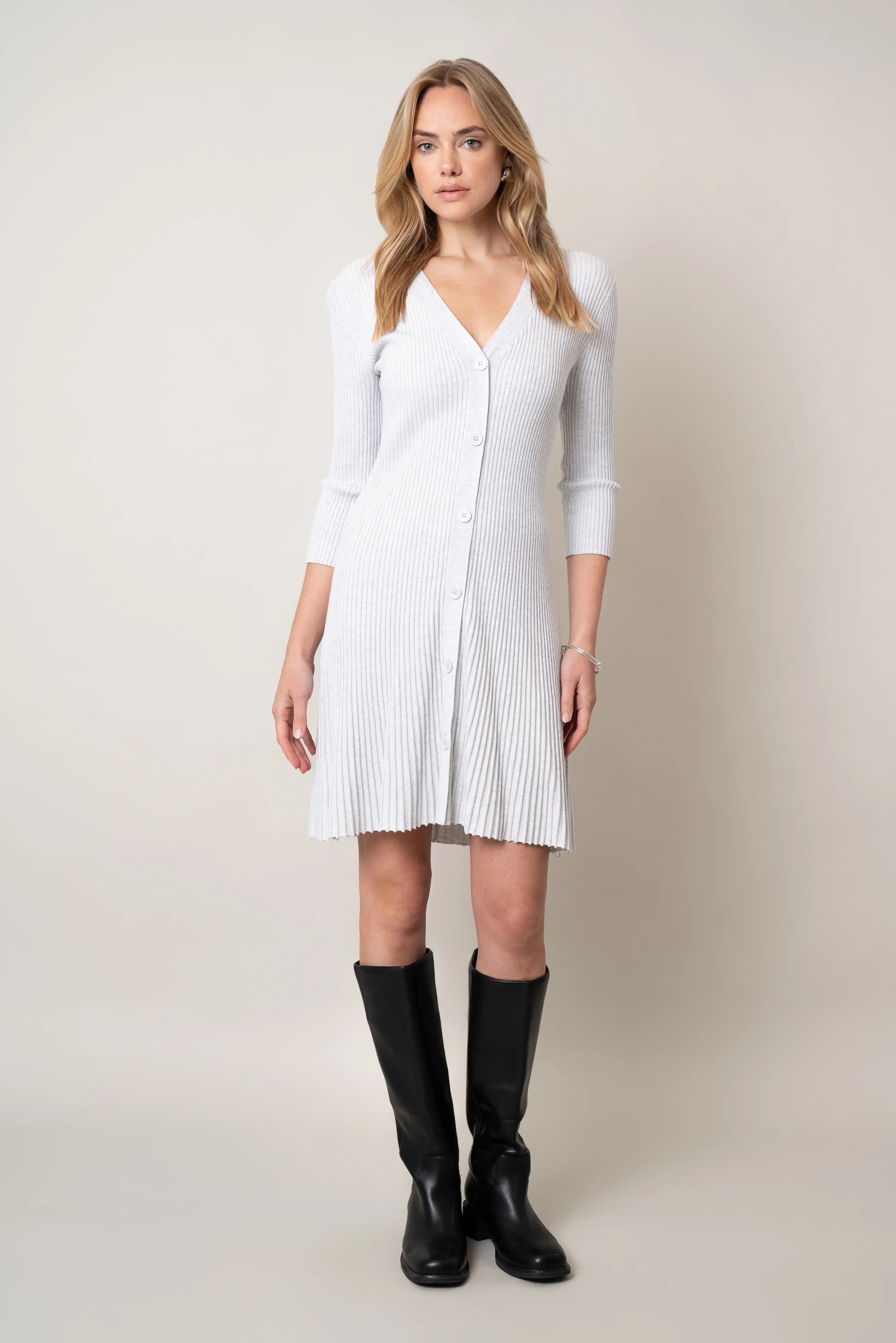 The Button-Front Knit Dress - Image 4