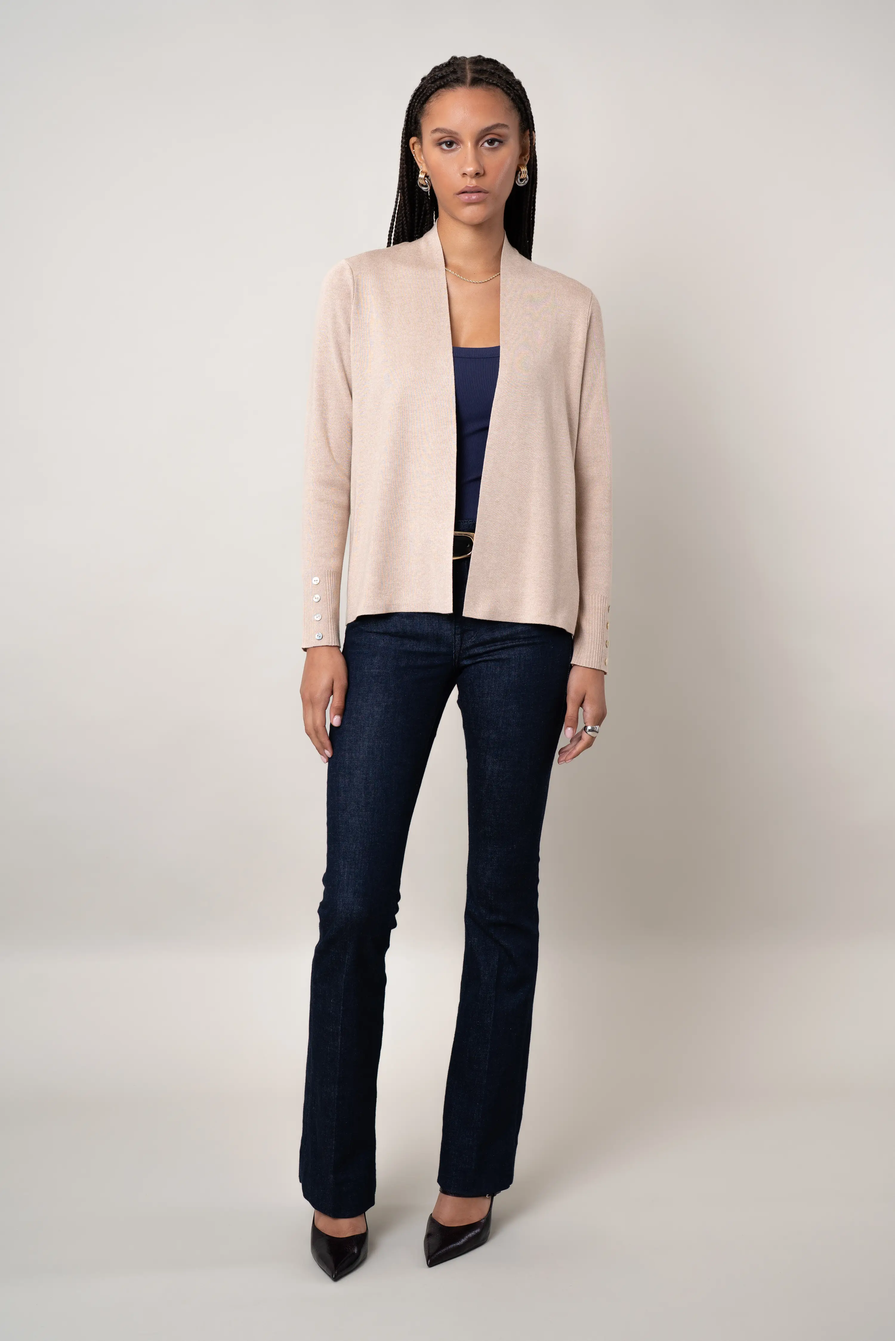 The Lightweight Button Cuff Cardigan - Image 2
