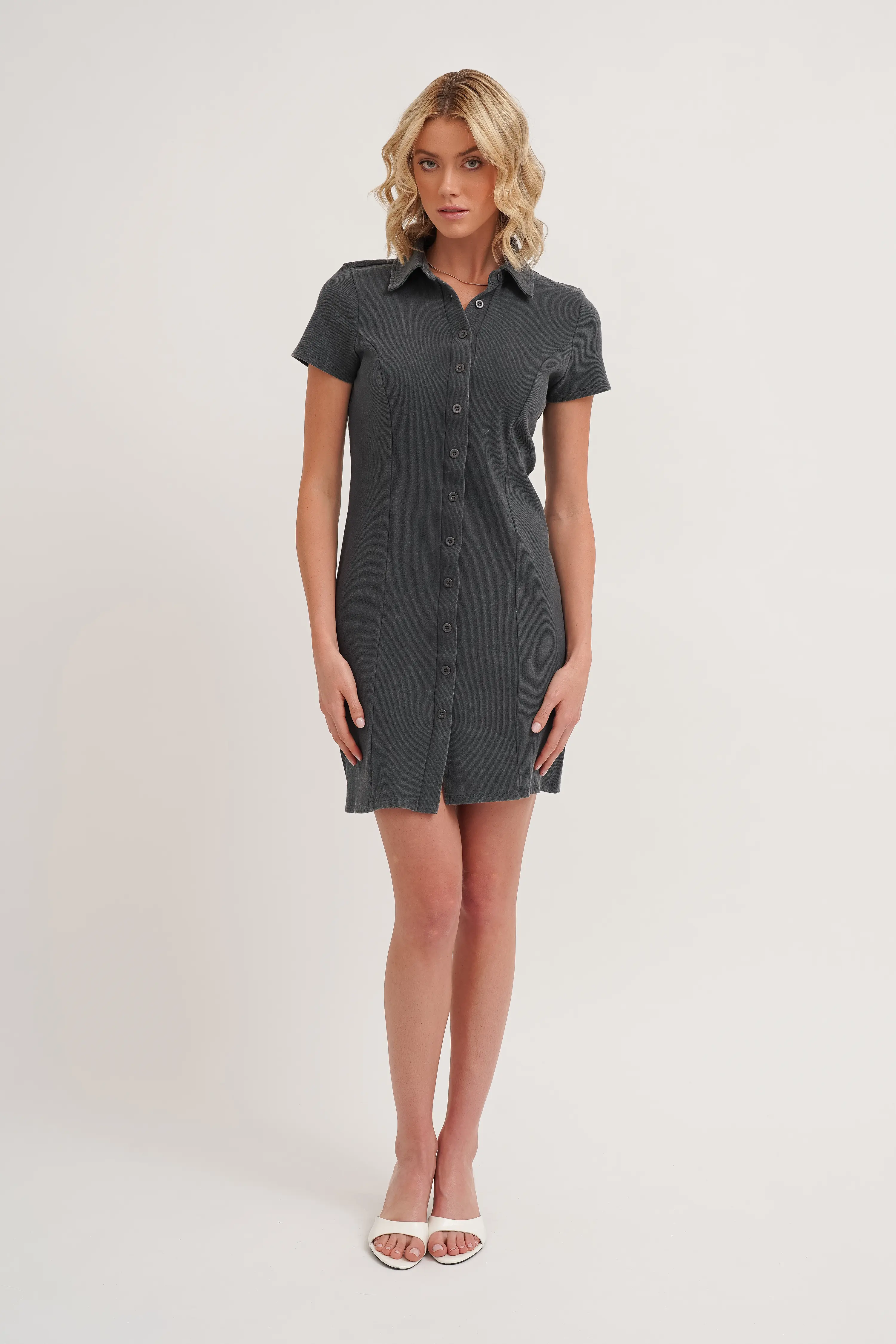 The Short Sleeve Polo Mini Dress - Image 4