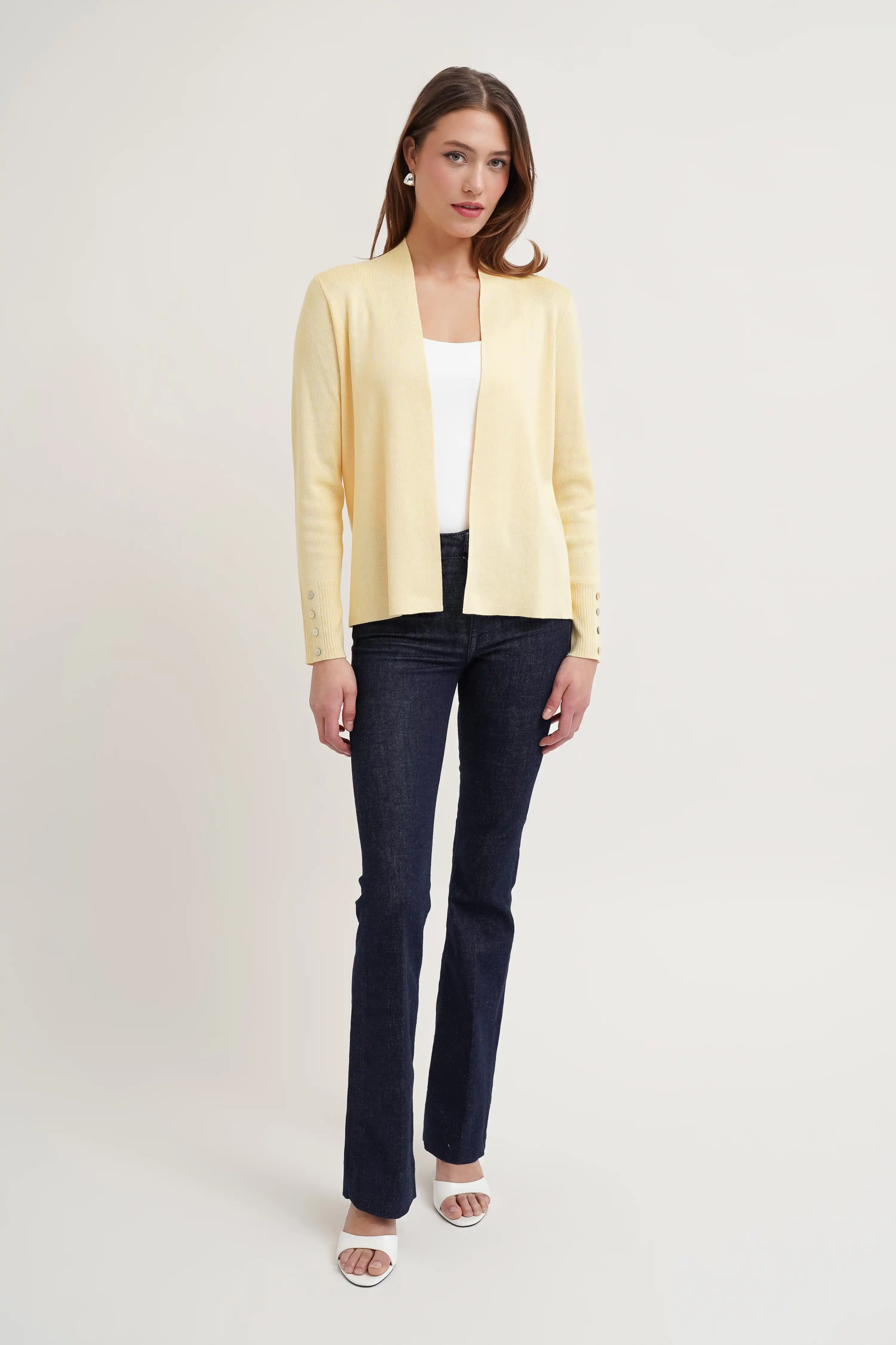 The Draped Ease Open Cardigan - Image 3