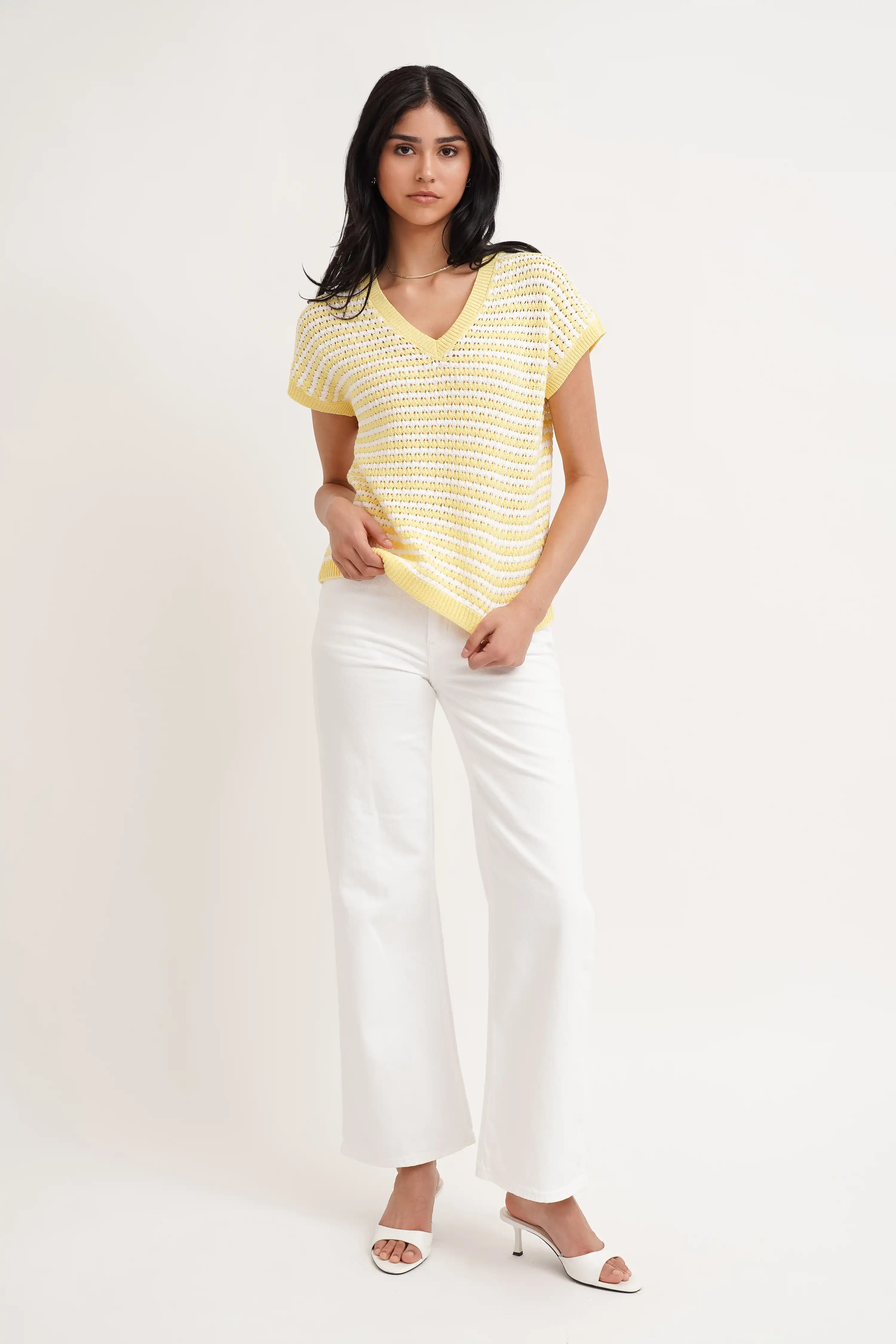 The Easy Stripe Knit Tee - Image 3