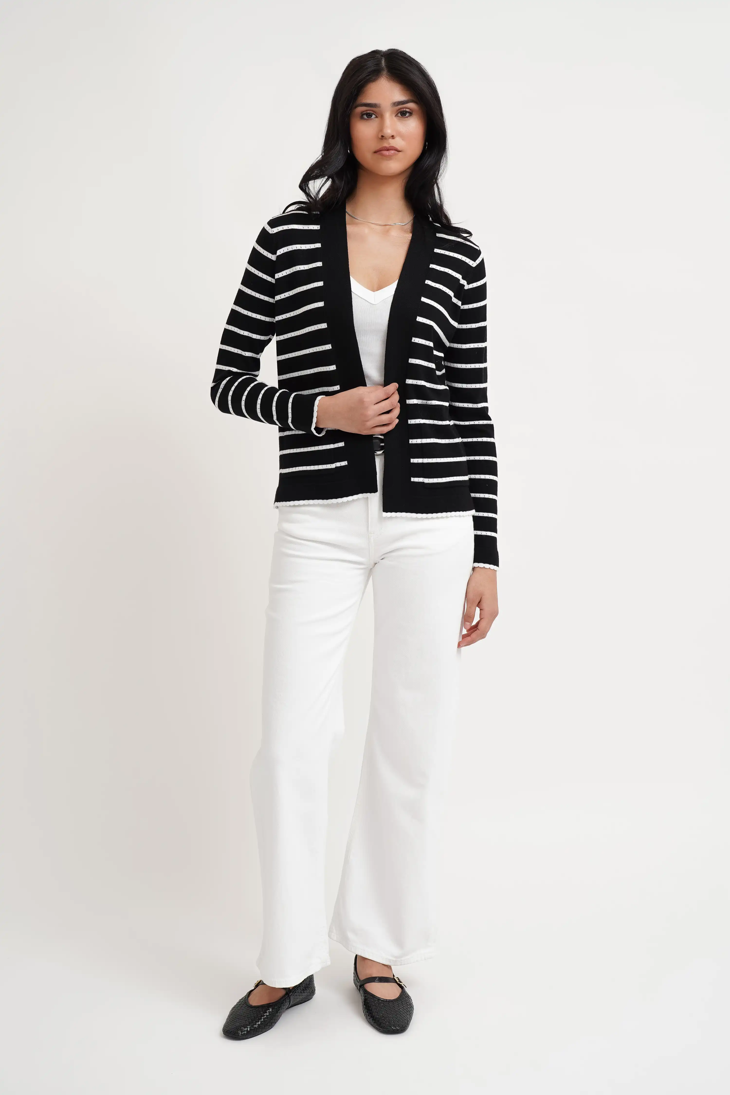 The Harbor Stripe Cardigan - Image 2