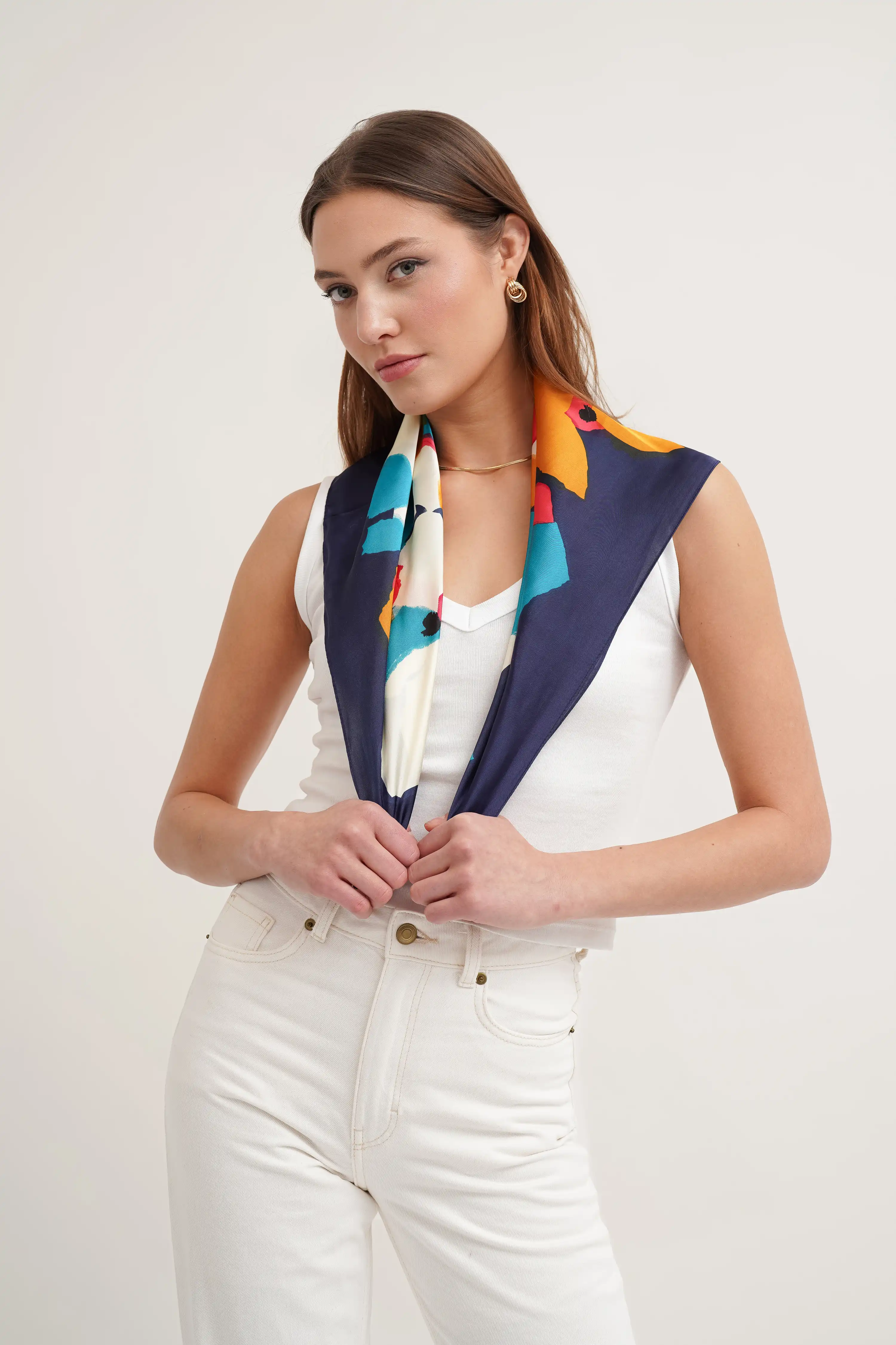 The Painterly Silk Scarf