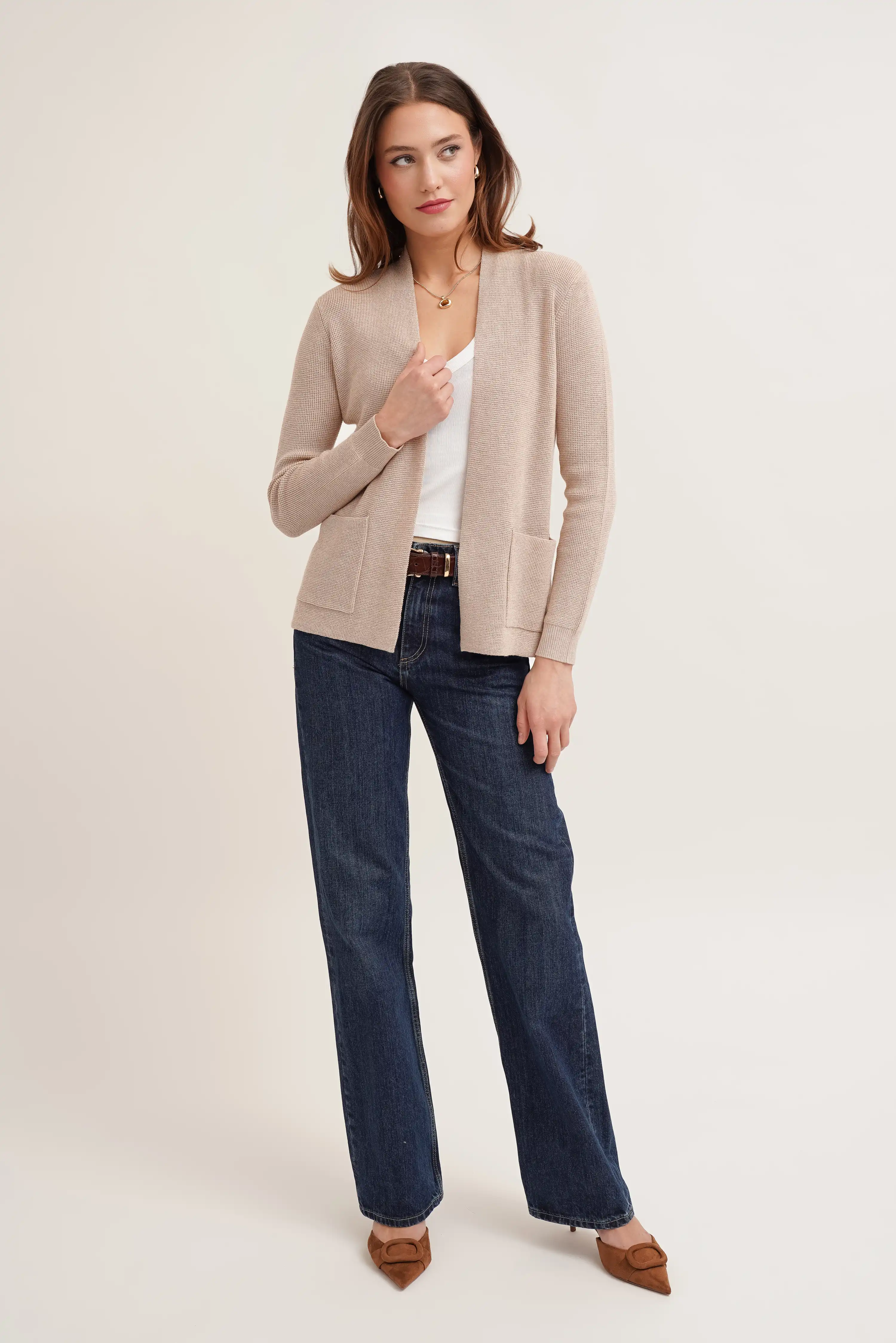 The Soft Structure Pocket Open Cardigan - Image 4